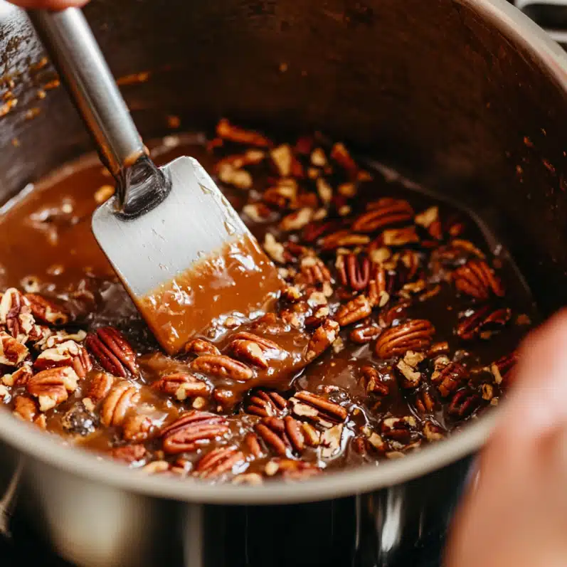 Irresistible Bourbon Pecan Fudge – Your New Favorite Holiday Treat 7 Cooking bourbon pecan fudge mixture