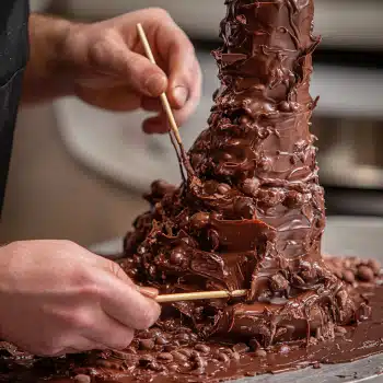 Amary Guichon Chocolate Art Made Easy — 7 Proven Techniques 8 Hands assembling chocolate sculpture