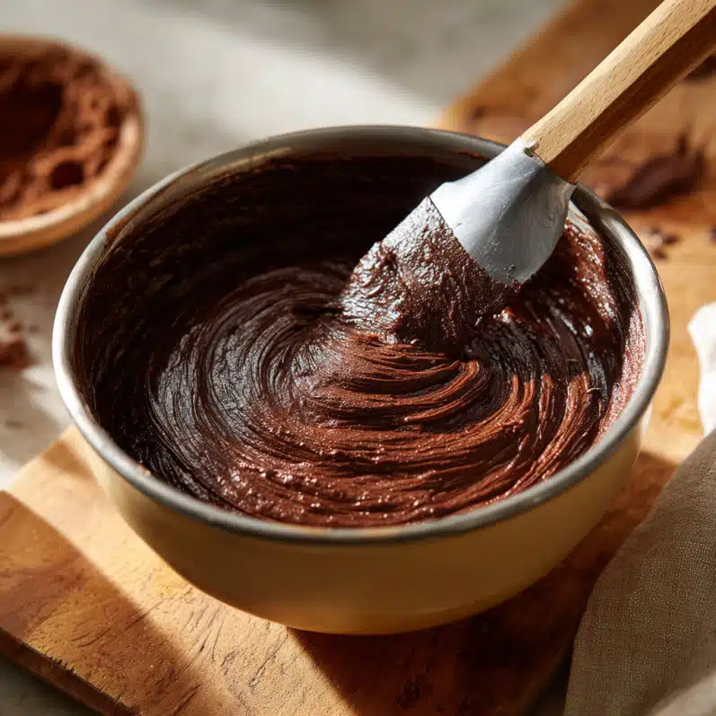 Recipes Using Nutella Chocolate Spread That’ll Make You Melt 8 Mixing Nutella brownie batter in a bowl