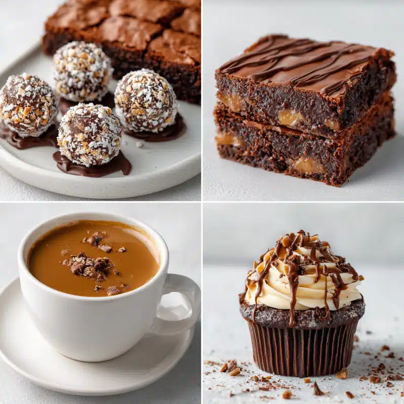 Recipes Using Nutella Chocolate Spread That’ll Make You Melt 10 Collage of quick Nutella chocolate spread desserts